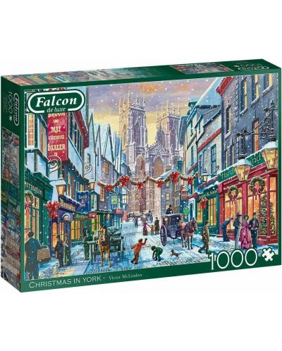 Puzzle Jumbo de 1000 piese - Christmas in York  - 1