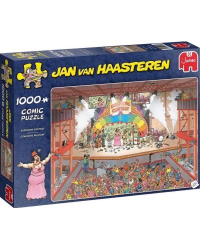 Puzzle Jumbo de 1000 piese - Jan van Haasteren Eurosong Contest  - 1