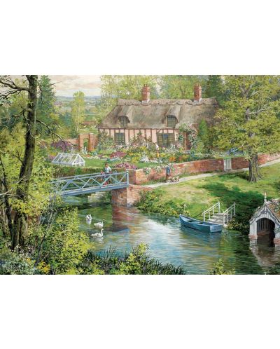 Puzzle Jumbo de 2 x 500 piese - Romantic Countryside Cottages - 3
