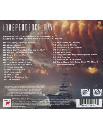 Thomas Wander & Harald Kloser - Independence Day: Resurgence (Original M - (CD) - 2