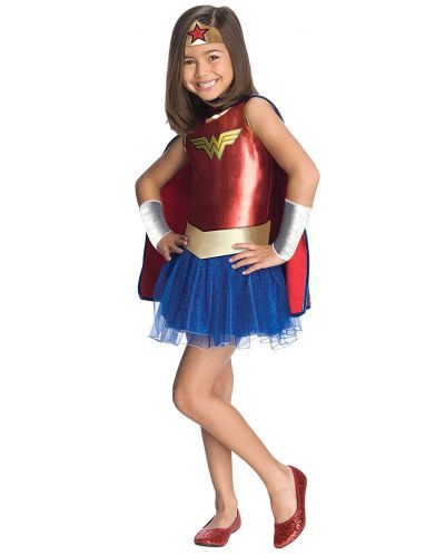 Costum de petrecere Rubie - Wonder Woman, cu pelerina, M - 1
