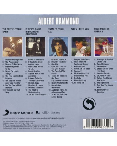 ALBERT Hammond - Original Album Classics (5 CD) - 2