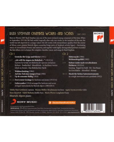 Hinrich Alpers - Rudi Stephan: Chamber Works And Songs (2 CD) - 2