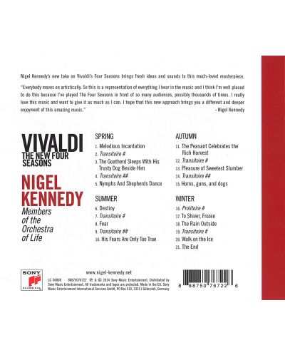 Nigel Kennedy - Vivaldi: the New Four Seasons (CD) - 2