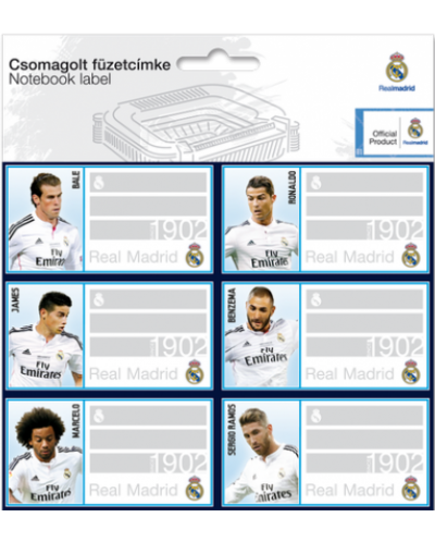 Etichete scolare - Real Madrid - 1