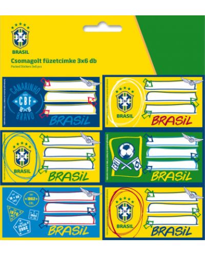 Etichete scolare - Echipa nationala de fotbal a Braziliei - 1