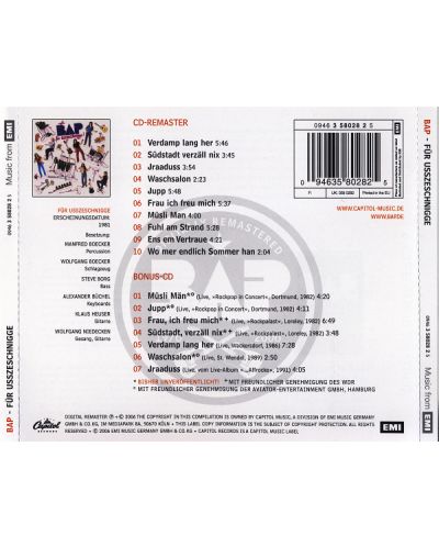 BAP - Für Usszeschnigge (2 CD) - 2