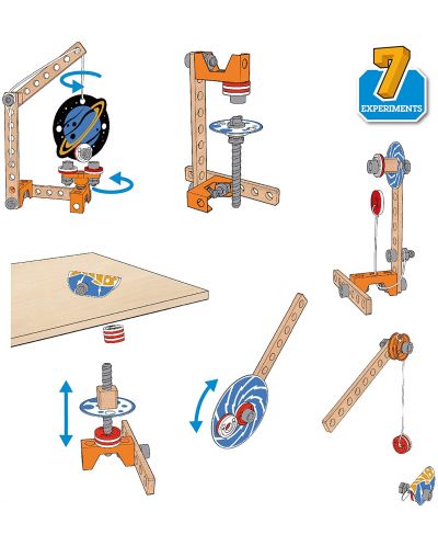 Constructor din lemn Hape Junior Inventor - Laborator de cercetare cu magneti - 4