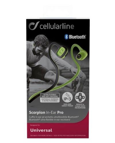 Casti wireless Cellularline - scorpion pro, verzi - 2