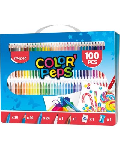Set de desen Color Peps 100 piese + cadou - 2