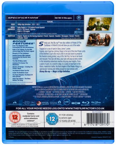 Pirates Of The Caribbean: At Worlds End (Blu Ray) - 2