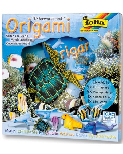 Set creativ pentru origami Folia - Lumea animalelor, lumea subacvatica - 1