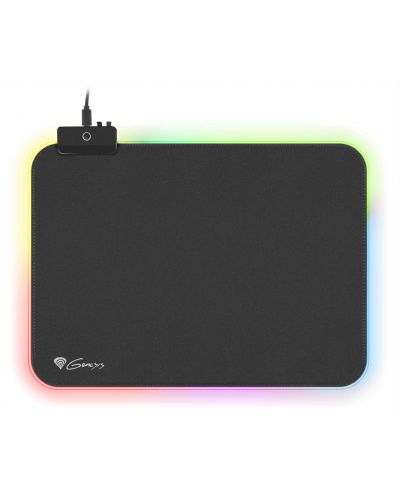 Mousepad gaming Genesis - Boron 500, M, RGB, negru	 - 2