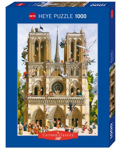 Puzzle Heye de 1000 piese - Sa traiasca Notre Dame!, Jean-Jaques Loup - 1