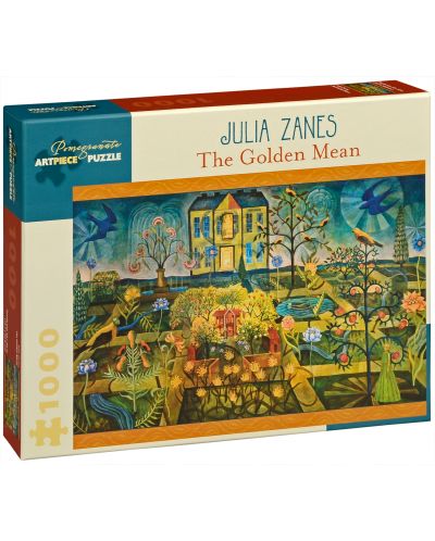 Puzzle Pomegranate de 1000 piese - Mediul de aur, Julia Zanes - 1