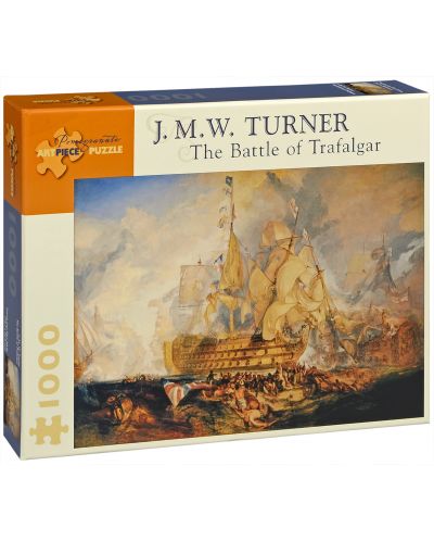 Puzzle Pomegranate de 1000 piese - Batalia de la Trafalgar, Joseph Turner - 1