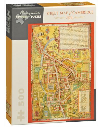 Puzzle Pomegranate de 500 piese - Harta Cambridge - 1