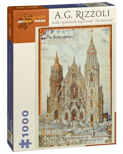 Puzzle Pomegranate de 1000 piese - Catedrala, A.G. Rizzoli - 1