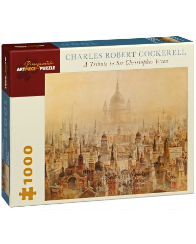 Puzzle Pomegranate de 1000 piese - In onoarea lui Sir Christopher Wren, Charles Cockerell - 1