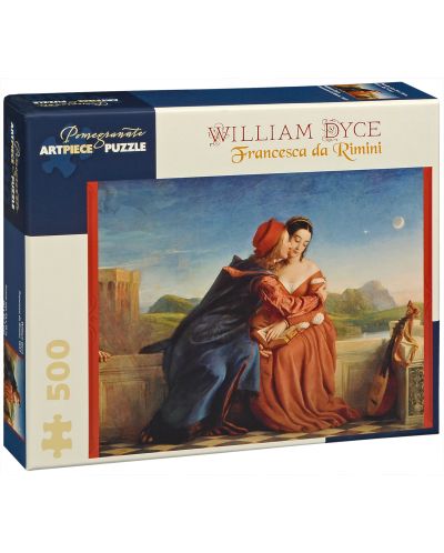 Puzzle Pomegranate de 500 piese - Francesca Da Rimini, William Dyce - 1