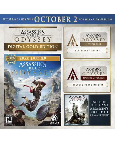 Ps4 assassin's creed odyssey gold edition best sale