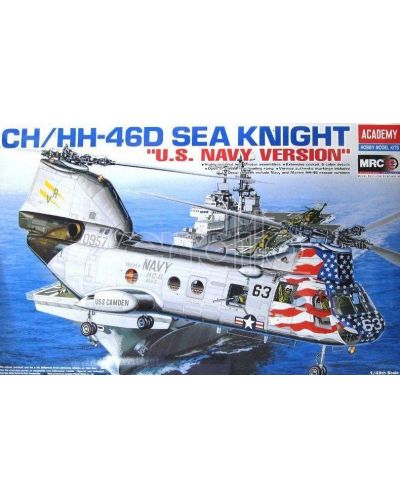 Model asamblabil de elicopter militar Academy: CH/HH-46D Sea Knight (12207) - 2