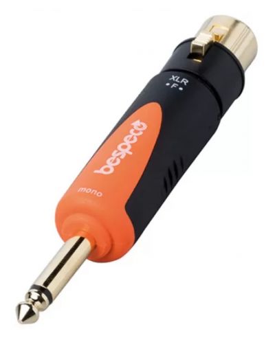 Adaptor Bespeco - SLAD500, 6,3 mm - XLR, negru/portocaliu - 1