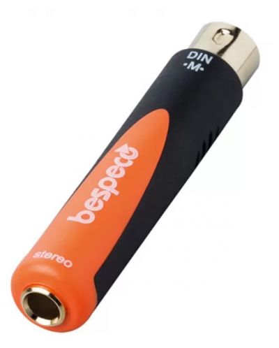 Adaptor Bespeco - SLAD130, DIN/6,3 mm, negru/portocaliu - 2