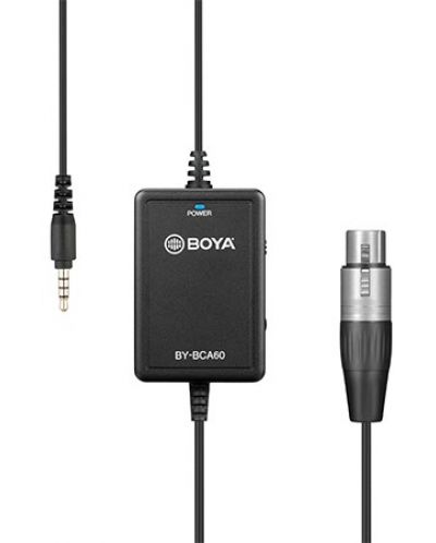 Adaptor Boya - BY-BCA60, XLR/3.5 mm TRRS, negru - 1