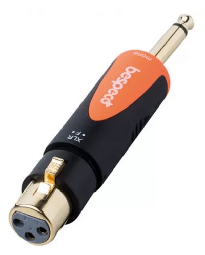 Adaptor Bespeco - SLAD500, 6,3 mm - XLR, negru/portocaliu - 2