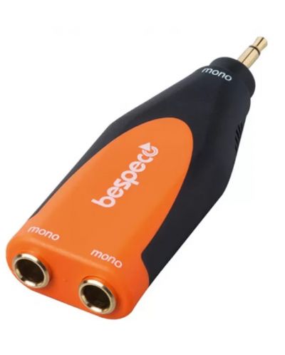 Adaptor Bespeco - SLAD165, 3,5 mm - 6,3 mm, negru/portocaliu - 2