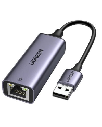 Adaptor Ugreen - CM209, USB-A/RJ45, gri