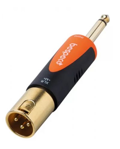 Adaptor Bespeco - SLAD510, 6,3 mm - XLR, negru/portocaliu - 2