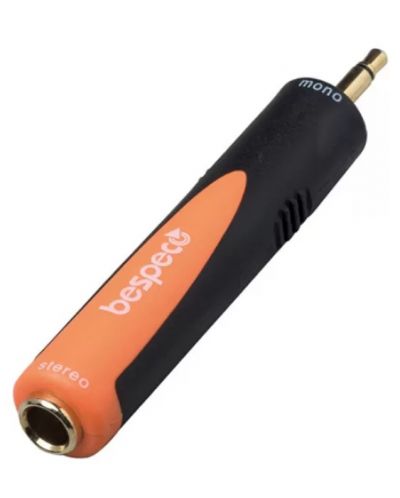 Adaptor Bespeco - SLAD135, 3,5 mm/6,3 mm, negru/portocaliu - 2