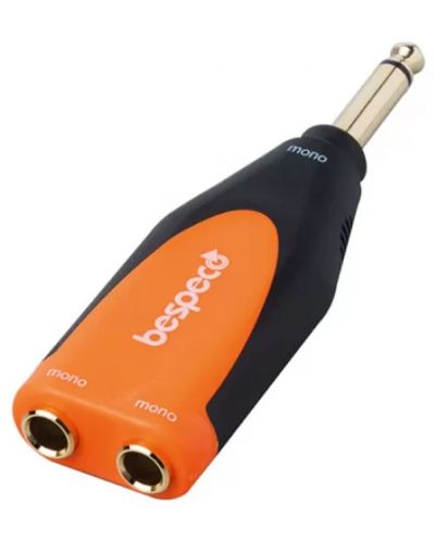 Adaptor Bespeco - SLAD17, 6,3 mm/6,3 mm, negru/portocaliu - 2