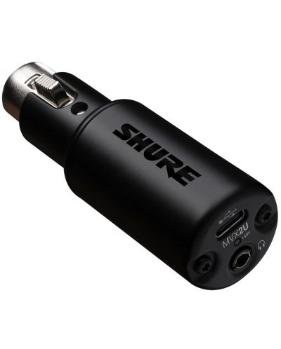 Adaptor pentru microfon Shure - MVX2U, XLR/USB, negru - 2