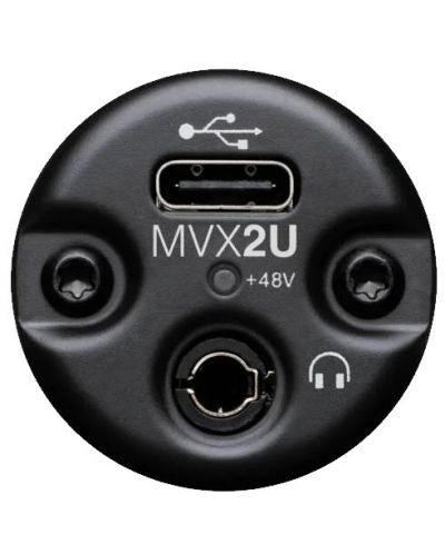 Adaptor pentru microfon Shure - MVX2U, XLR/USB, negru - 4