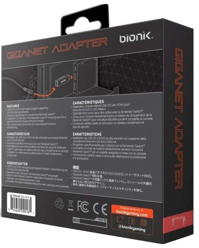 Adaptor Bionik - Giganet USB 3.0 (Nintendo Switch) - 6
