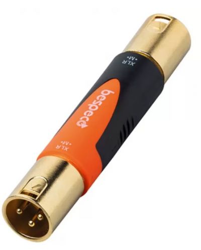 Adaptor Bespeco - SLAD520, XLR - XLR, negru/portocaliu - 1