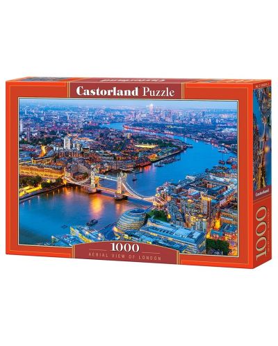 Puzzle Castorland de 1000 piese - Londra vazuta prin ochii paserei - 1