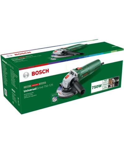 Șlefuitor unghiular Bosch - UniversalGrind 750-125, 750 W, 125 mm, 12000 rpm - 2