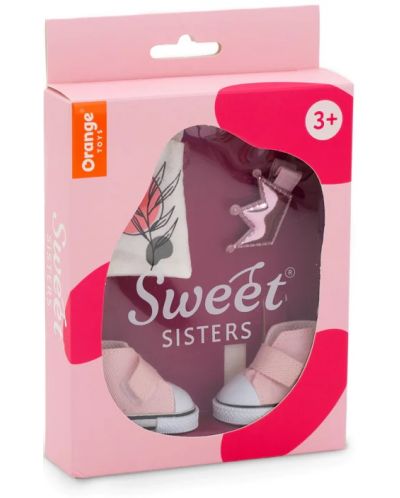 Orange Toys Sweet Sisters accesorii pentru păpuși - adidași roz, snood și geantă - 2