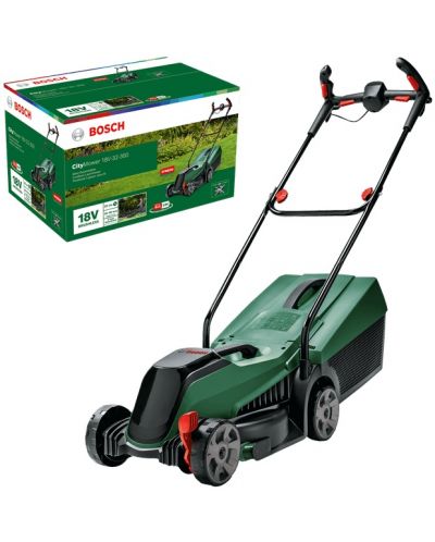 Mașină de tuns iarba cu acumulator Bosch - CityMower, 18V-32-300, 31 l, cu baterie 4.0 Ah - 3