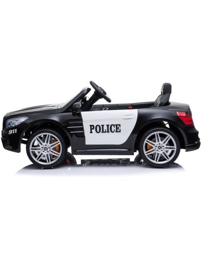 Mașină reîncărcabilă KikkaBoo - Licențiat Mercedes Benz SL500 Police, negru - 6