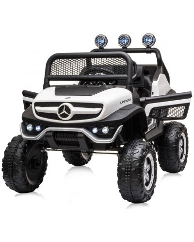 Mașinuță electrică jeep Chipolino - Mercedes Unimog, alb - 10