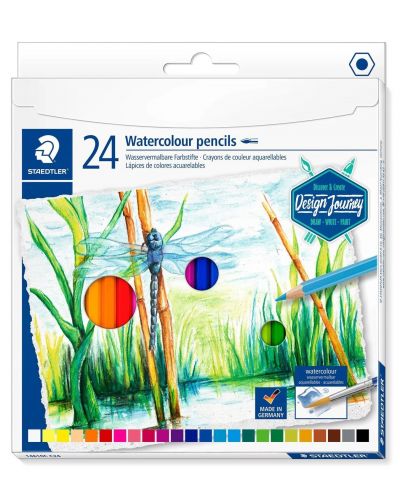 Creioane acuarela Staedtler Design Journey - 24 de culori - 1
