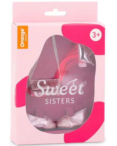 Orange Toys Sweet Sisters accesorii păpușă Sweet Sisters - Pantofi roz, geantă și cocoloașă roz - 2