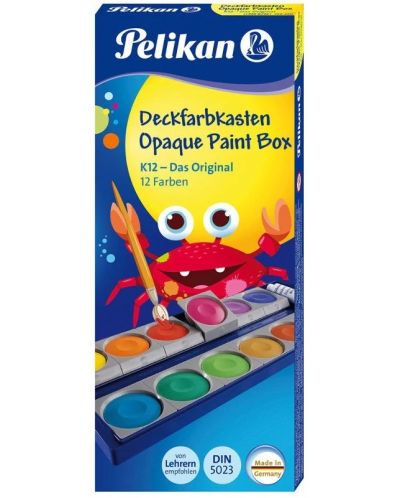 Vopsele de acuarelă Pelikan K12 - 12 culori - 1