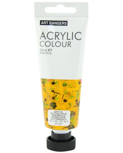Vopsea acrilică Art Ranger - Sclipici auriu, 75 ml - 1
