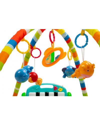 Saltea interactivă pentru gimnastică bebelușilor Caretero Toyz - Safari - 5